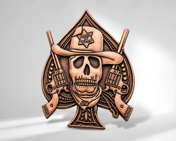 custom die struck pins in canada
